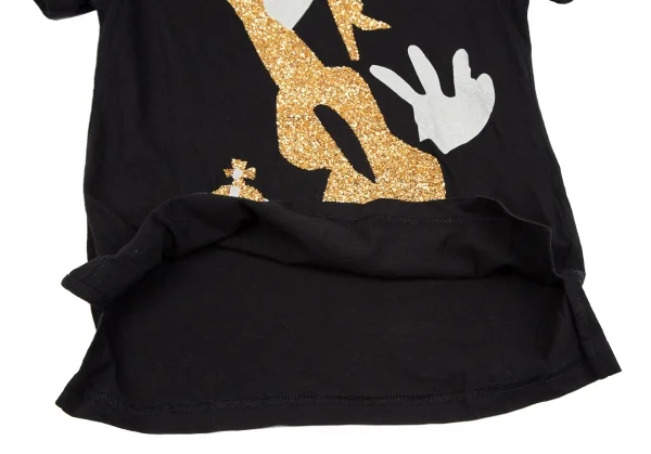 ヴィヴィアンウエストウッド レッドレーベルVivienne Westwood Red Label グリッタープリントTシャツ 黒1 K-119587_009