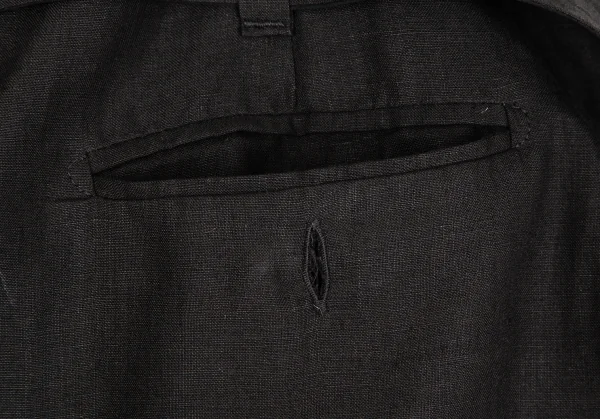 マックスマーラMax Mara フロントフリルリネンスカート 黒40 K-119599_015