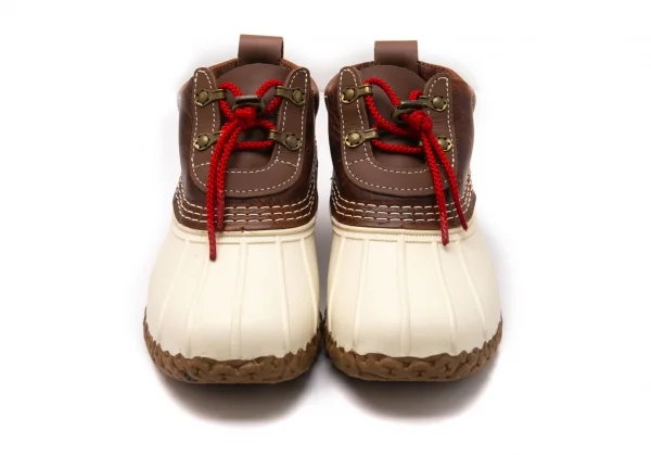 エルエルビーンL.L.Bean レザー切替ビーンブーツ 茶アイボリー8(25位) K-119600_002