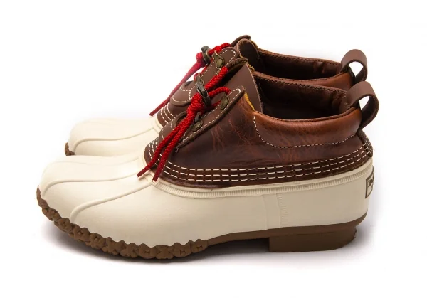 エルエルビーンL.L.Bean レザー切替ビーンブーツ 茶アイボリー8(25位) K-119600_003