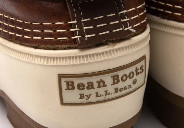 エルエルビーンL.L.Bean レザー切替ビーンブーツ 茶アイボリー8(25位) K-119600_005