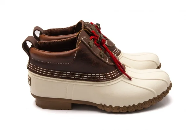 エルエルビーンL.L.Bean レザー切替ビーンブーツ 茶アイボリー8(25位) K-119600_006