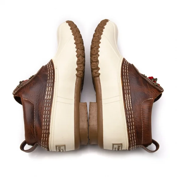 エルエルビーンL.L.Bean レザー切替ビーンブーツ 茶アイボリー8(25位) K-119600_009