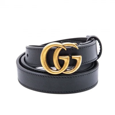 GUCCI GG Buckle Leather Belt