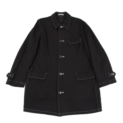 COMME des GARCONS HOMME HOMME Dyed White Stitched Coat