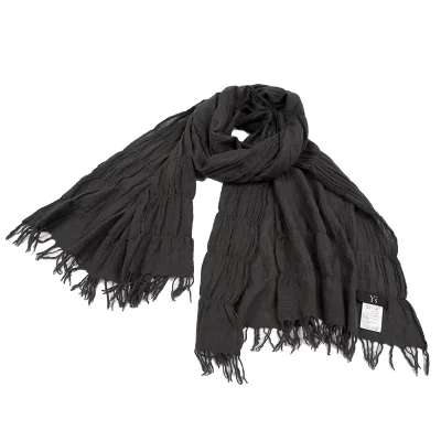 Y's Wool Nylon Fringe Stole