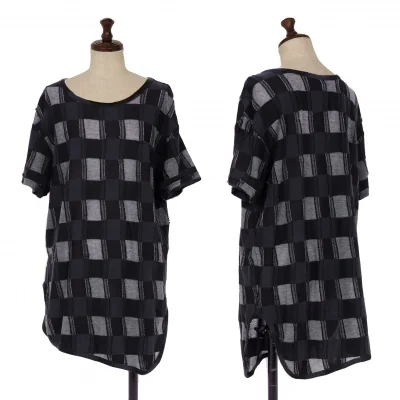 Y's Block Checker Woven Tunic