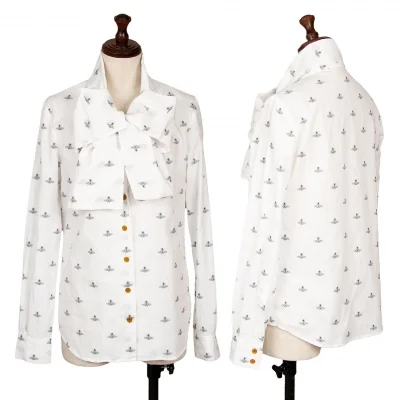 Vivienne Westwood Red Label Orb Jacquard Ribbon Tie Shirt