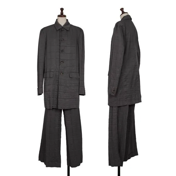 【初回限定お試し価格】 イッセイミヤケISSEY MIYAKE グリッドプリーツセットアップ スーツ・フォーマル・ドレス