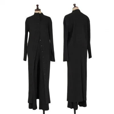 ISSEY MIYAKE FETE Narrow Pleated Long Shirt & Pants