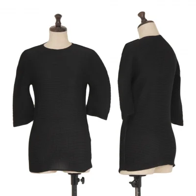 ISSEY MIYAKE me Stretch Pleated Short Sleeve T Shirt