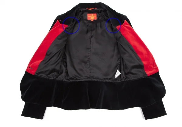 Vivienne Westwood Red Label Bi-color Velor Love Jacket K-119674_010