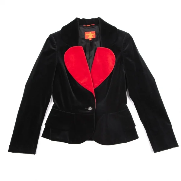 Vivienne Westwood Red Label Bi-color Velor Love Jacket K-119674_002