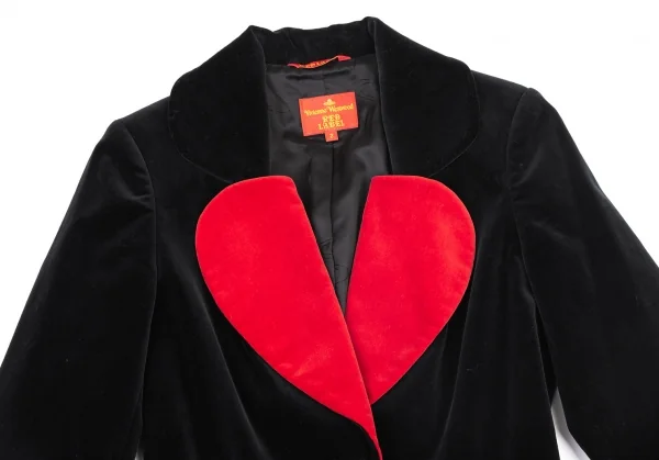 Vivienne Westwood Red Label Bi-color Velor Love Jacket K-119674_003