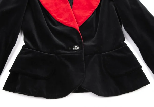 Vivienne Westwood Red Label Bi-color Velor Love Jacket K-119674_007