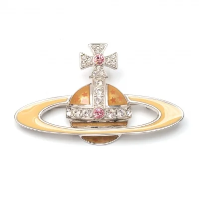 Vivienne Westwood Rhinestone Orb Pin