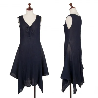 ISSEY MIYAKE me See-through Crape Sleeveless Dress
