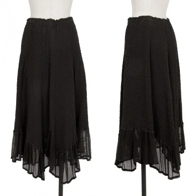 ISSEY MIYAKE me Hem Mesh Switching Cauliflower Skirt