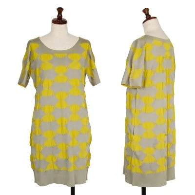PLEATS PLEASE Pattern Jacquard Dress