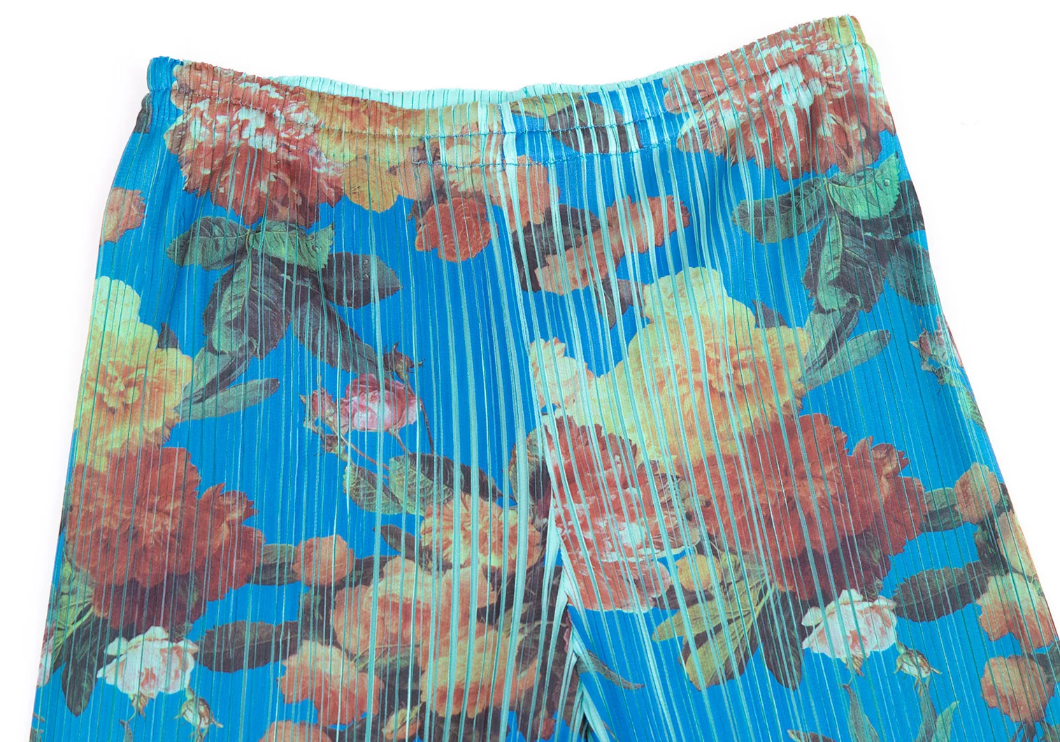 プリーツプリーズPLEATS PLEASE フラワー製品プリントプリーツ
