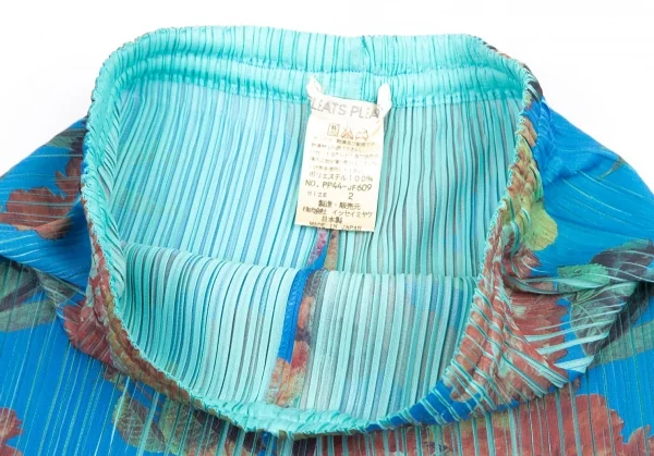 プリーツプリーズPLEATS PLEASE フラワー製品プリントプリーツ