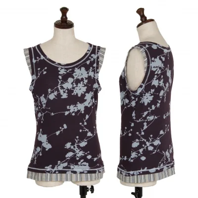 KENZO JUNGLE Sleeve Switching Discharge printing Tank top