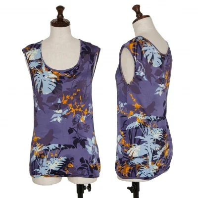 KENZO JUNGLE Botanical Printed Rayon Tank top