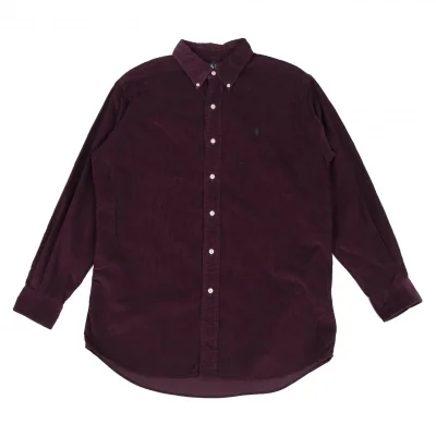 Ralph Lauren Pony One Point Embroidery Corduroy Long Sleeve Shirt
