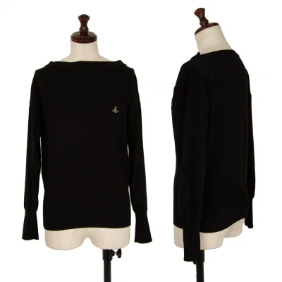 Vivienne Westwood Cotton Orb One Point Embroidery Knit Sweater
