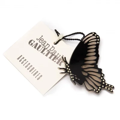 Jean Paul GAULTIER Rhinestone Butterfly Brooch