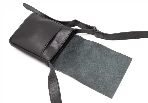 ジャンポールゴルチエJean Paul GAULTIER ハラコフラップミニショルダーバッグ 黒 K-119842_012