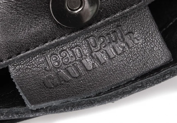 ジャンポールゴルチエJean Paul GAULTIER ハラコフラップミニショルダーバッグ 黒 K-119842_014