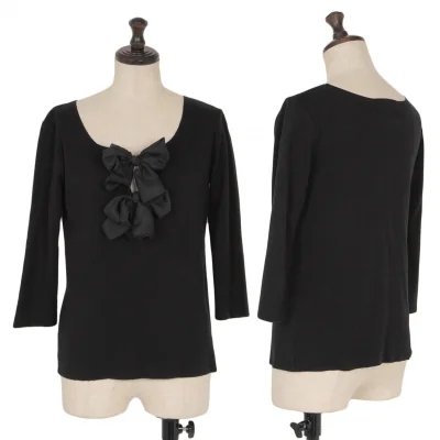 agnes b. Cotton Ribbon Decoration T Shirt