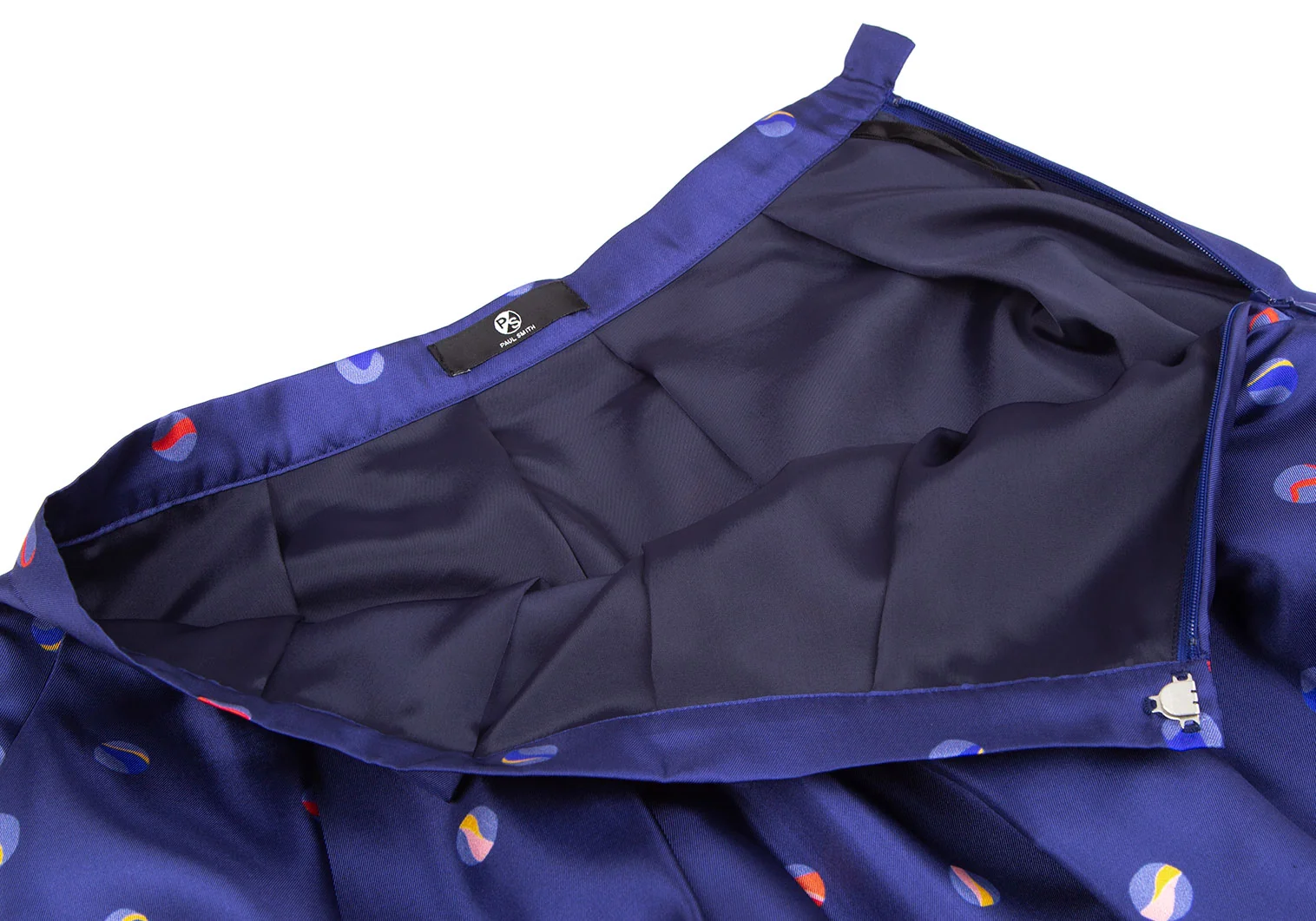 ポールスミスPaul Smith PS ポリビー玉プリントスカート 青