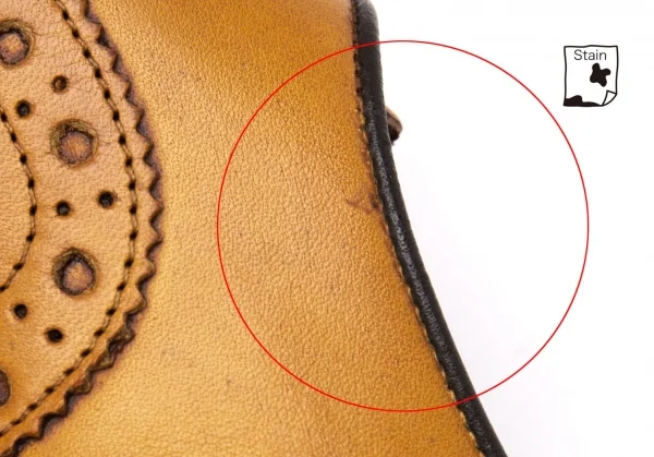 バーカーBARKER ウイングチップレザーシューズ ベージュ4.5（23位） K-119894_011