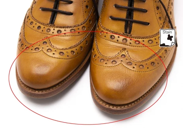 バーカーBARKER ウイングチップレザーシューズ ベージュ4.5（23位） K-119894_003