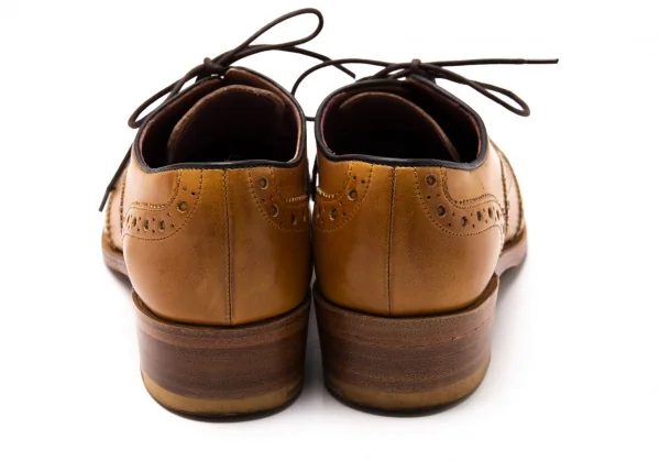 バーカーBARKER ウイングチップレザーシューズ ベージュ4.5（23位） K-119894_005