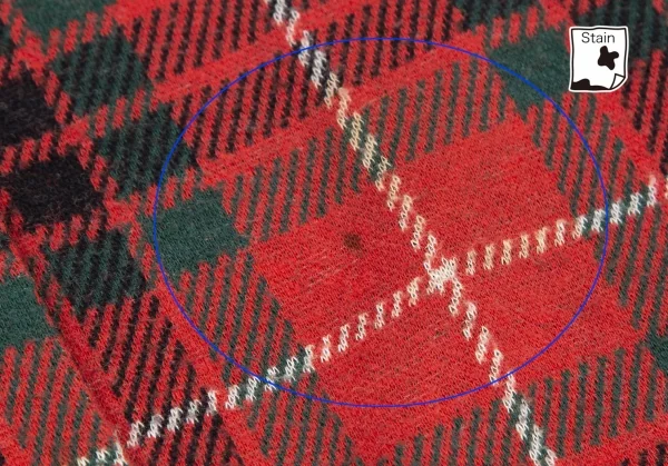 トリココムデギャルソンtricot COMME des GARCONSコットンタータンチェック前開きスカート 赤緑M K-119901_006