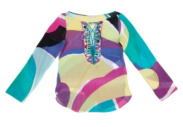 エミリオプッチEMILIO PUCCI カラープリントレースアップ