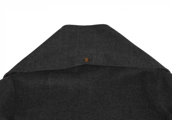 ヴィヴィアンウエストウッド レッドレーベルVivienne Westwood Red Label ウールストール付きダブルフェイスコート チャコール00 K-119935_013