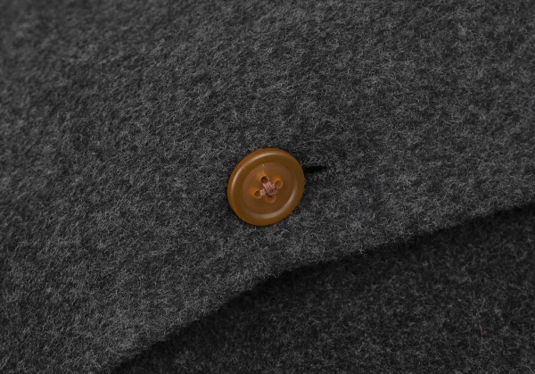 ヴィヴィアンウエストウッド レッドレーベルVivienne Westwood Red Label ウールストール付きダブルフェイスコート チャコール00 K-119935_014