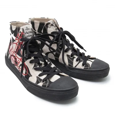 Vivienne Westwood Orb Lettering Printed Sneakers