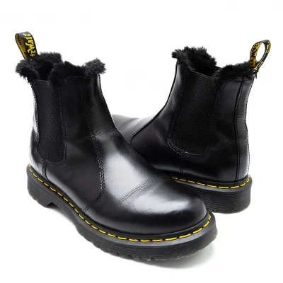 Dr. Martens Side Gore Fur Boots