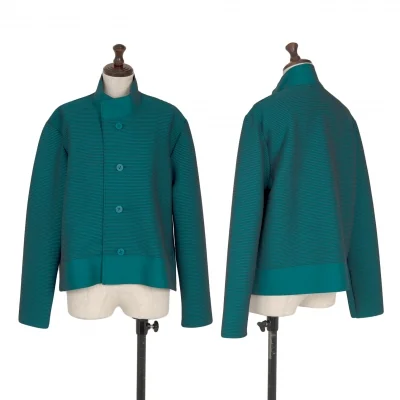 ISSEY MIYAKE Stretch Rib Stand Collar Jacket