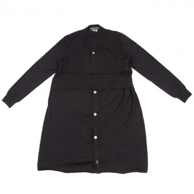 COMME des GARCONS HOMME PLUS Belted Wool Knit Cardigan