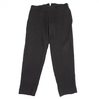 Yohji Yamamoto POUR HOMME Linen Cinch back Pants