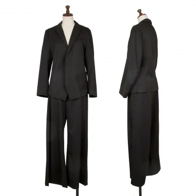 Y's Wool Gabardine Jacket & Wide Pants