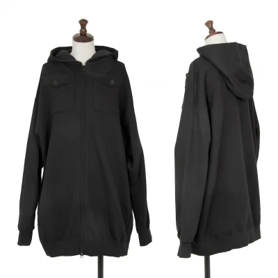 Y's Pocket Design Cotton Zipper Hoodie