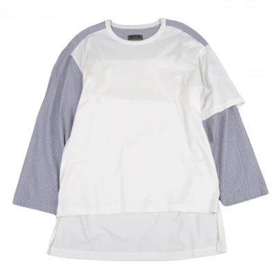 s'yte Stripe Shirt Switching T Shirt