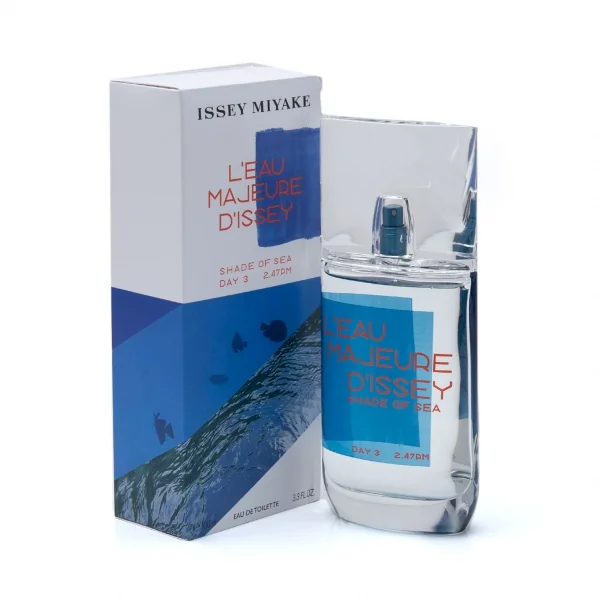 新品!イッセイミヤケISSEY MIYAKE L_EAU MAJEURE D_ISSEY SHADE OF SEA ローマジュールドゥイッセイ シェードオブシー オードトワレ 白青100ｍl K-120003_001